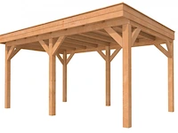 Douglas buitenverblijf plat dak premium hillhout, 500x310 cm