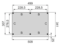 Douglas buitenverblijf plat dak premium hillhout, 500x310 cm - afbeelding 2 van  4