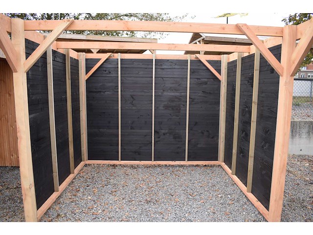 Douglas carport frame met berging - 720x410x235 cm - afbeelding 13 van  16