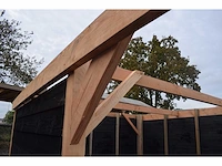 Douglas carport frame met berging - 720x510x235 cm - afbeelding 2 van  16