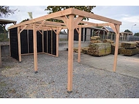 Douglas carport frame met berging - 720x510x235 cm - afbeelding 10 van  16