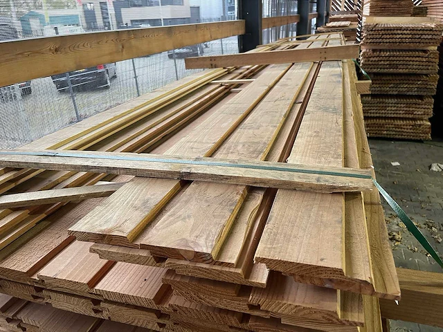 Douglas channelsiding 18x142mm, lengte 500cm (46x) - afbeelding 1 van  3
