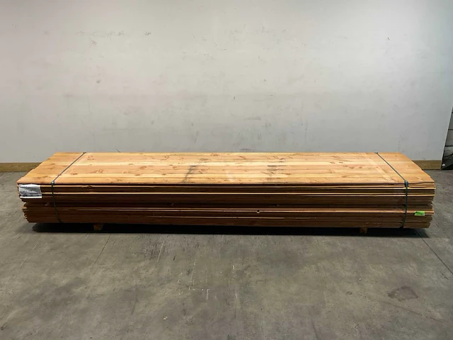 Douglas dakbeschot geschaafd 400x11,6x1,6 cm (224x) - afbeelding 2 van  7