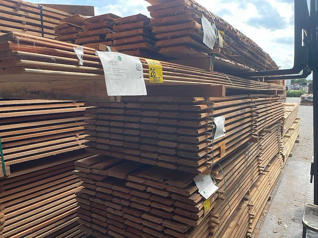 Douglas dakhout planken geschaafd 5000x185x18mm (25x) - afbeelding 2 van  3
