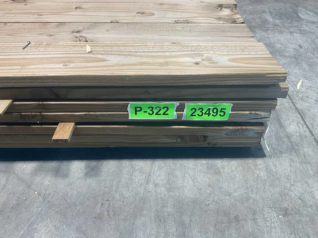 Douglas dekdeel eenzijdig geprofileerd 400x14,5x2,5 cm (43x) - afbeelding 6 van  6