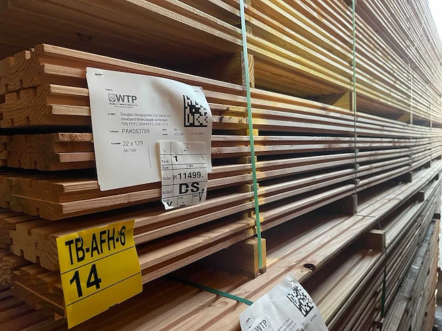 Douglas design- triple- deens profiel, 5000x142x22mm (84x) - afbeelding 4 van  4