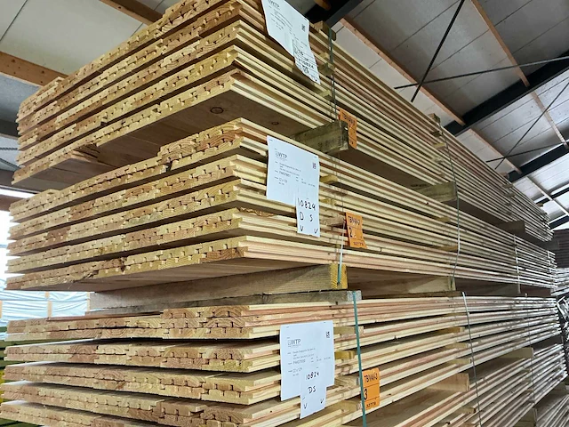 Douglas design tripple deens profiel 22x142mm, lengte 400cm (84x) - afbeelding 4 van  4