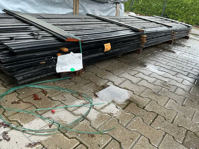 Douglas design tripple deens profiel zwart gespoten 22x142mm, lengte 500cm (70x) - afbeelding 3 van  3