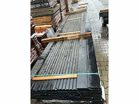 Douglas design tripple deens profiel zwart gespoten 22x142mm, lengte 500cm (75x) - afbeelding 1 van  3