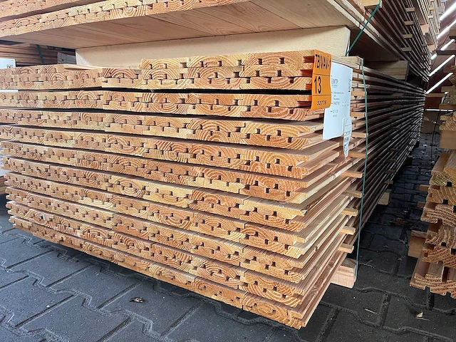 Douglas design/tripple/deens rabat 22x142mm, lengte 400cm (166x) - afbeelding 4 van  4