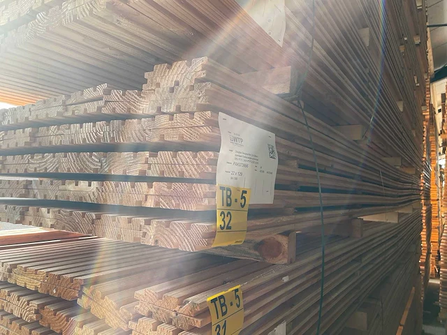 Douglas design/tripple/deens rabat 22x142mm, lengte 500cm (84x) - afbeelding 4 van  4