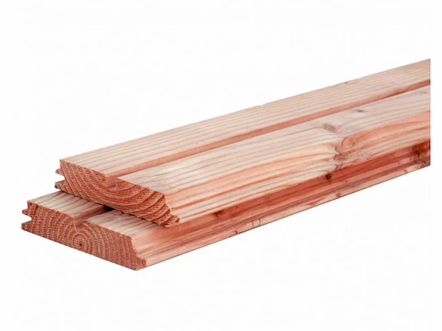 Douglas dubbel rhombusprofiel 300x14,5x2,8 cm (12x) - afbeelding 1 van  7