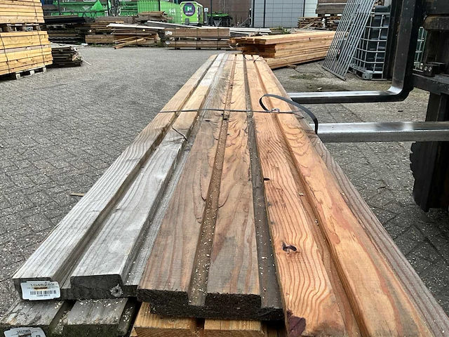 Douglas dubbel rhombusprofiel 300x14,5x2,8 cm (12x) - afbeelding 4 van  7