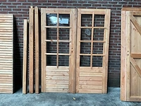Douglas dubbele buitendeur met glas 192x150 cm - afbeelding 1 van  4