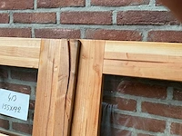 Douglas dubbele buitendeur met glas 192x150 cm - afbeelding 2 van  4