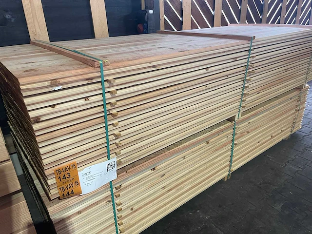 Douglas dubbele rhombus 3000x125x20mm (84x) - afbeelding 4 van  4