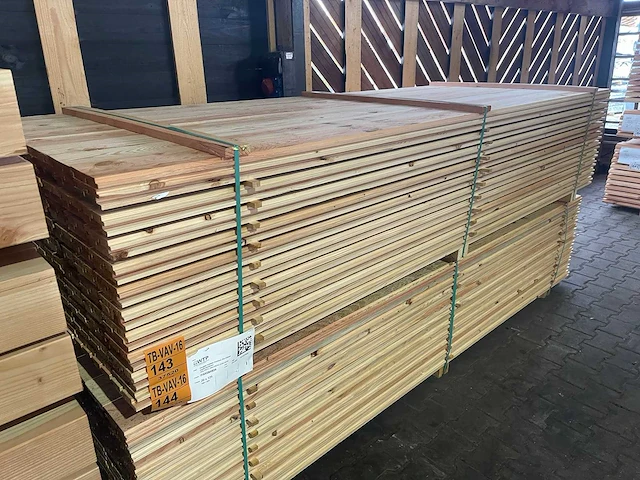 Douglas dubbele rhombus 3000x125x20mm (84x) - afbeelding 4 van  4