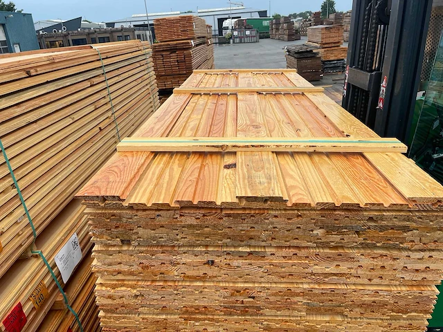 Douglas dubbele rhombus 3000x130x20mm (299x) - afbeelding 1 van  3