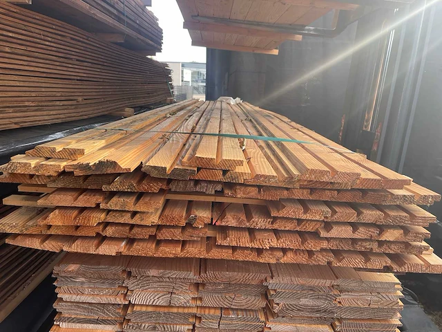 Douglas dubbele rhombus 4000x123x25mm (54x) - afbeelding 3 van  3