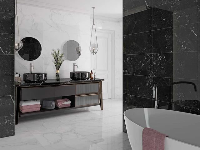 Douglas en jones lincoln white gepolijst vloertegel 120x120 cm 97,92 m² - afbeelding 1 van  5