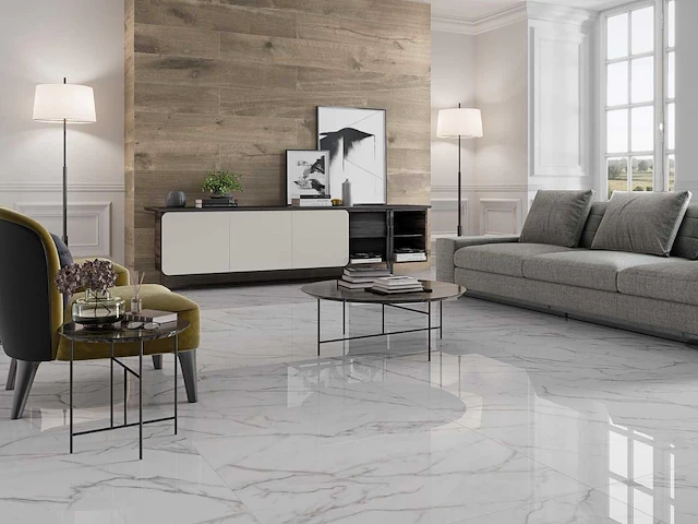 Douglas en jones lincoln white gepolijst vloertegel 120x120 cm 97,92 m² - afbeelding 2 van  5