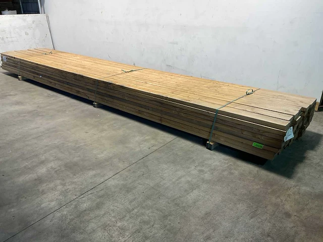 Douglas gording geschaafd 600x14,5x4,5 cm (16x) - afbeelding 1 van  6