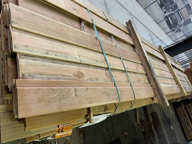 Douglas halfshoutrabat channelsiding 18x130mm, lengte 500cm (111x) - afbeelding 1 van  3
