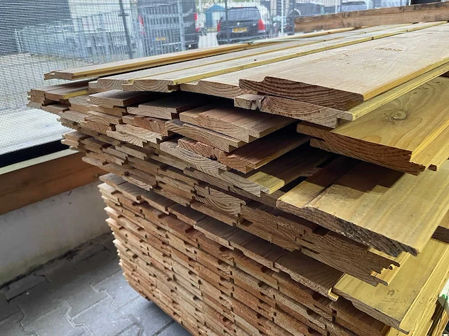 Douglas halfshoutrabat channelsiding 18x130mm, lengte 500cm (111x) - afbeelding 3 van  3