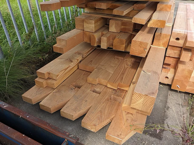 Douglas houten balken ca. 250-400cm lang - afbeelding 3 van  11