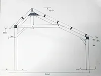 Douglas kapschuur met dakpanplaat 560x460x325 cm - afbeelding 10 van  18