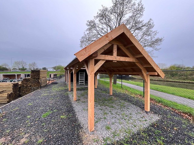 Douglas kapschuur met dakpanplaat 669x460x325 cm - afbeelding 16 van  19