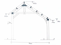 Douglas kapschuur met dakpanplaat 890x360x325 cm - afbeelding 10 van  18