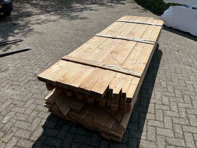 Douglas kapschuur premium, 700 x 310 cm, hillhout - afbeelding 5 van  8
