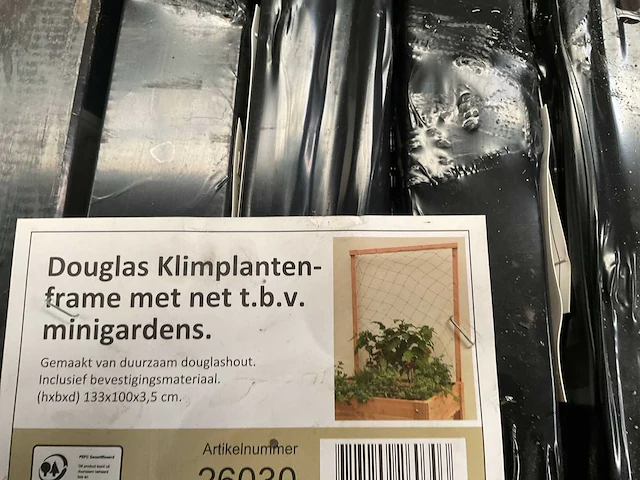 Douglas klimplantenframe met net 133x100x3,5 cm (170x) - afbeelding 2 van  4