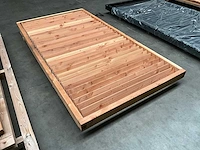 Douglas lammellen tuinscherm 224x119x9 cm - afbeelding 4 van  8