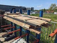 Douglas overkapping 300 x 250 cm, met zwarte achterwand, outdoor life - afbeelding 2 van  4