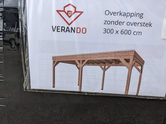 Douglas overkapping 300 x 600 cm verando - afbeelding 4 van  5