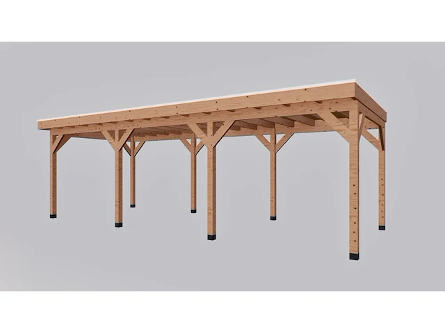 Douglas overkapping 300 x 800 cm, met overstek verando - afbeelding 2 van  5