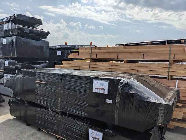 Douglas overkapping 300 x 800 cm, met overstek verando - afbeelding 3 van  5