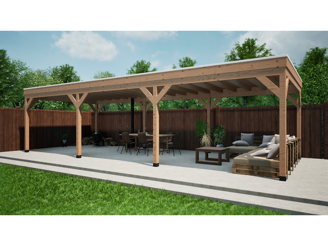 Douglas overkapping 400*1000cm verando - afbeelding 2 van  9