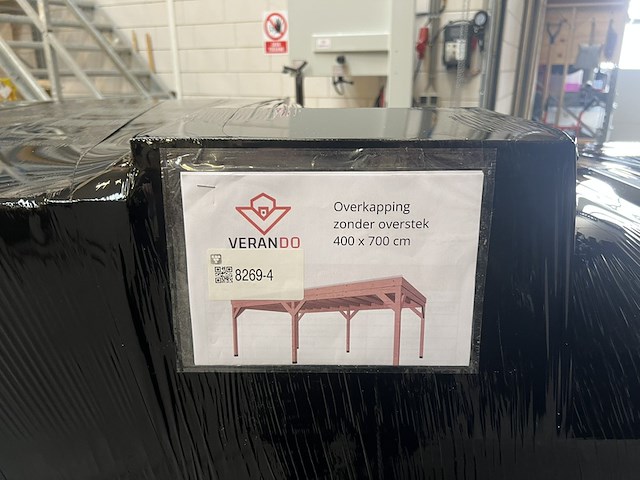 Douglas overkapping 400*700cm met achterwand verando - afbeelding 6 van  8