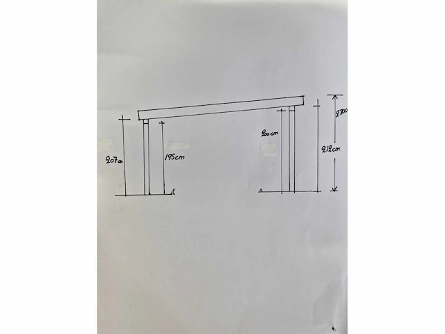 Douglas overkapping 400x400x230 cm - afbeelding 3 van  8