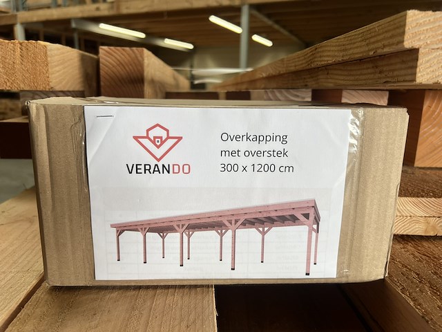 Douglas overkapping met overstek 300*1200cm verando - afbeelding 3 van  8