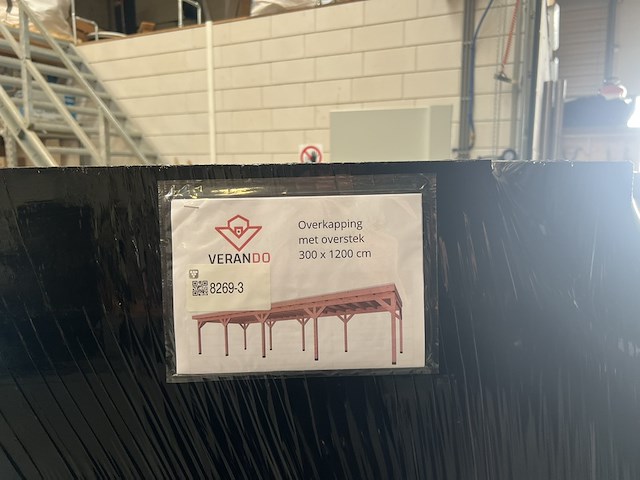 Douglas overkapping met overstek 300*1200cm verando - afbeelding 6 van  8