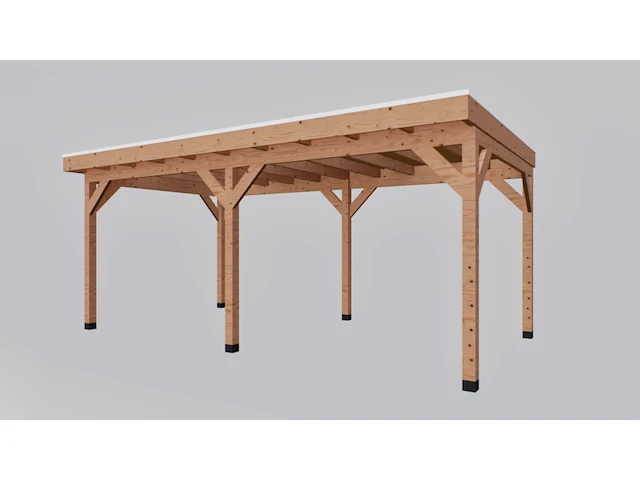 Douglas overkapping met overstek 300x600cm verando - afbeelding 4 van  5