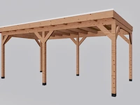 Douglas overkapping met overstek 300x600cm verando - afbeelding 4 van  5