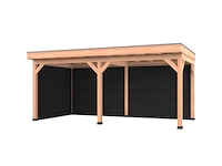 Douglas overkapping met overstek 300x600cm+wanden - afbeelding 7 van  14