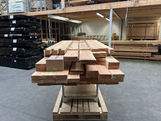 Douglas overkapping met overstek 300x600cm+wanden - afbeelding 9 van  14