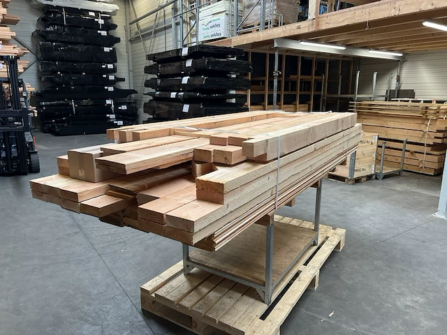 Douglas overkapping met overstek 300x600cm+wanden - afbeelding 10 van  14
