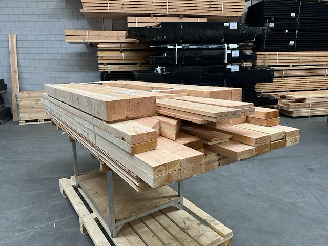 Douglas overkapping met overstek 300x600cm+wanden - afbeelding 12 van  14